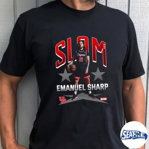 2026 Slam Houston Cougars Men’s Basketball Emanuel Sharp Remix shirt