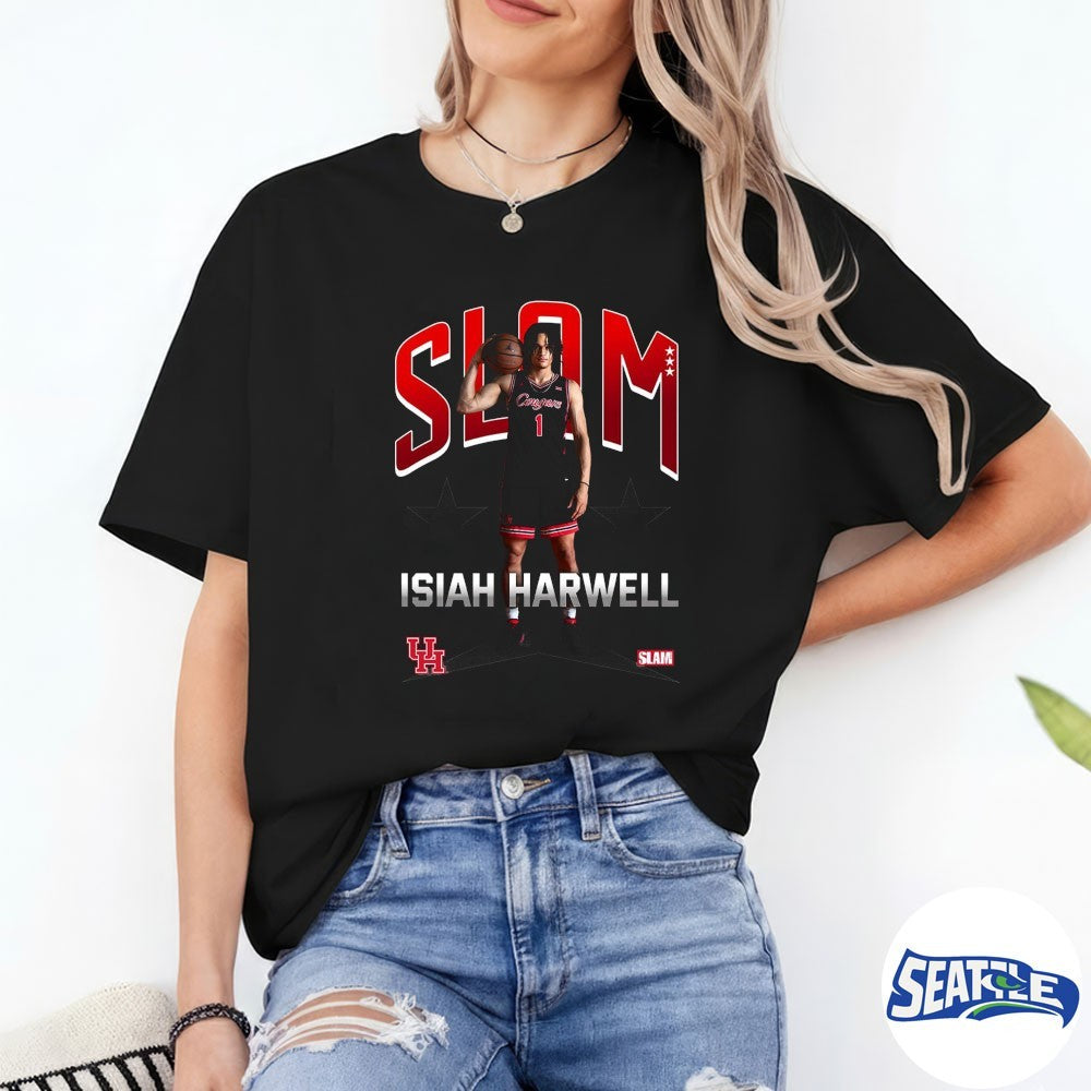 2026 Slam Houston Cougars Men’s Basketball Isiah Harwell Remix shirt