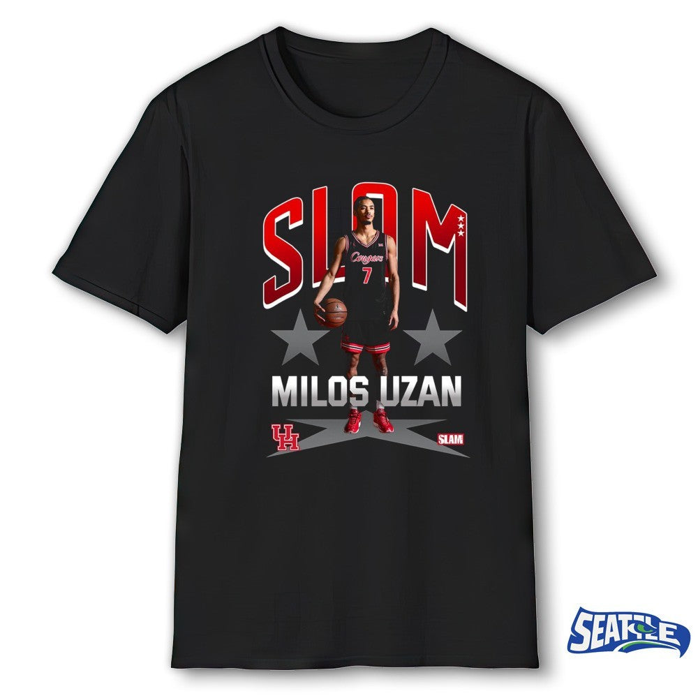 2026 Slam Houston Cougars Men’s Basketball Milos Uzan Remix shirt