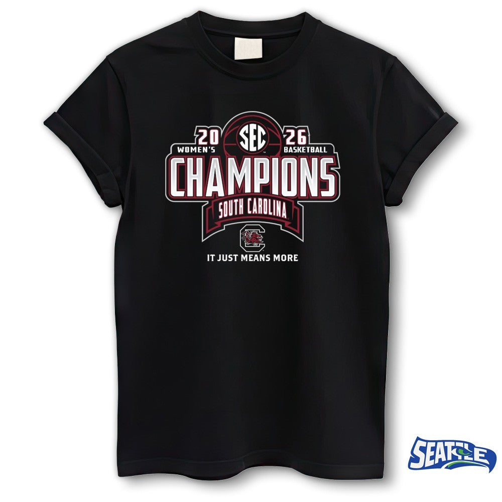 2026 South Carolina Gamecocks SEC Women’s Basketball Regular Season Champions It Just Means More Locker Room shirt