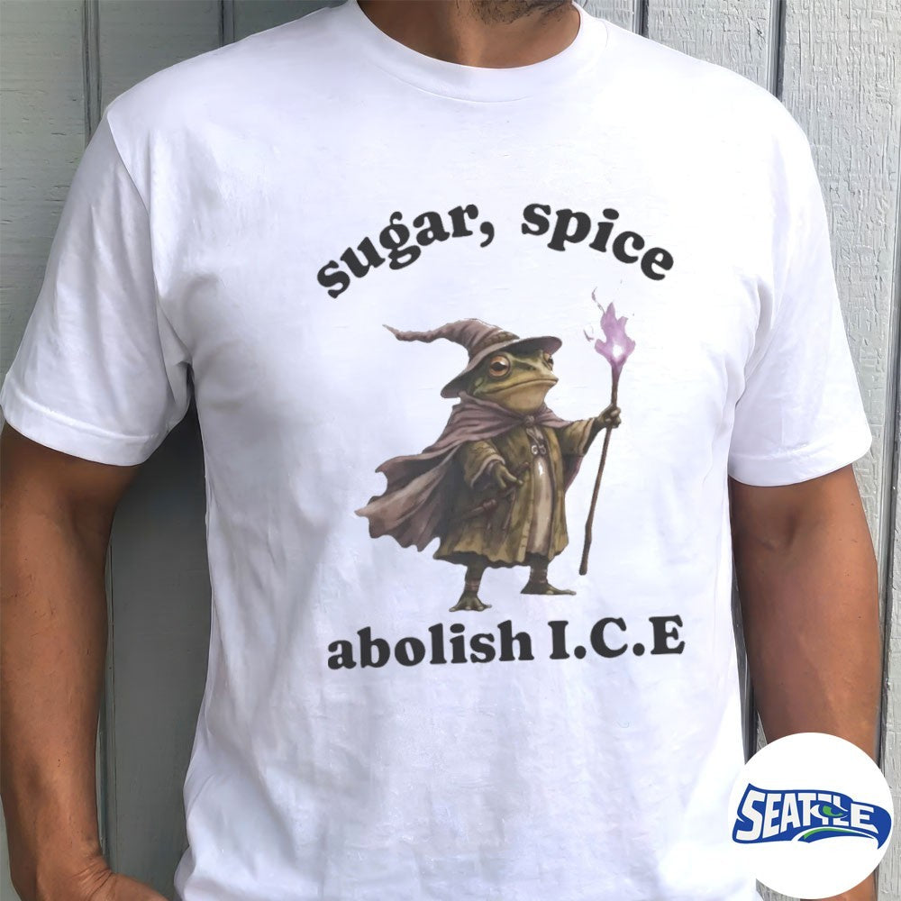 2026 Sugar Spice Abolish ICE Wizard Frog Painting shirt