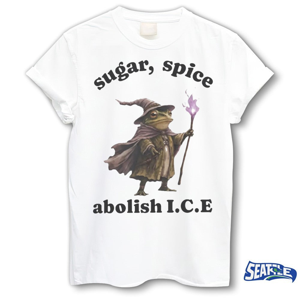 2026 Sugar Spice Abolish ICE Wizard Frog Painting shirt