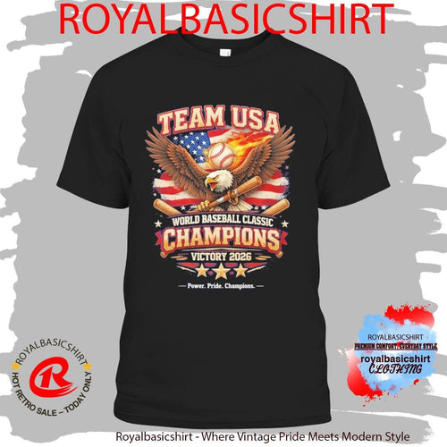 2026 Team USA World Baseball Classic Champions Victory Shirt