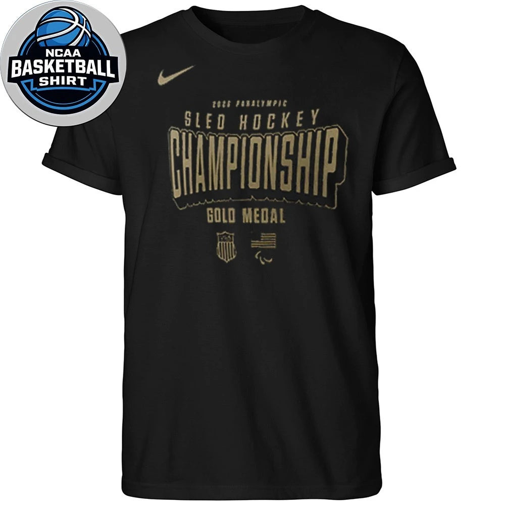 2026 U. S. Paralympic Sled Hockey Team Championship Logo Shirt