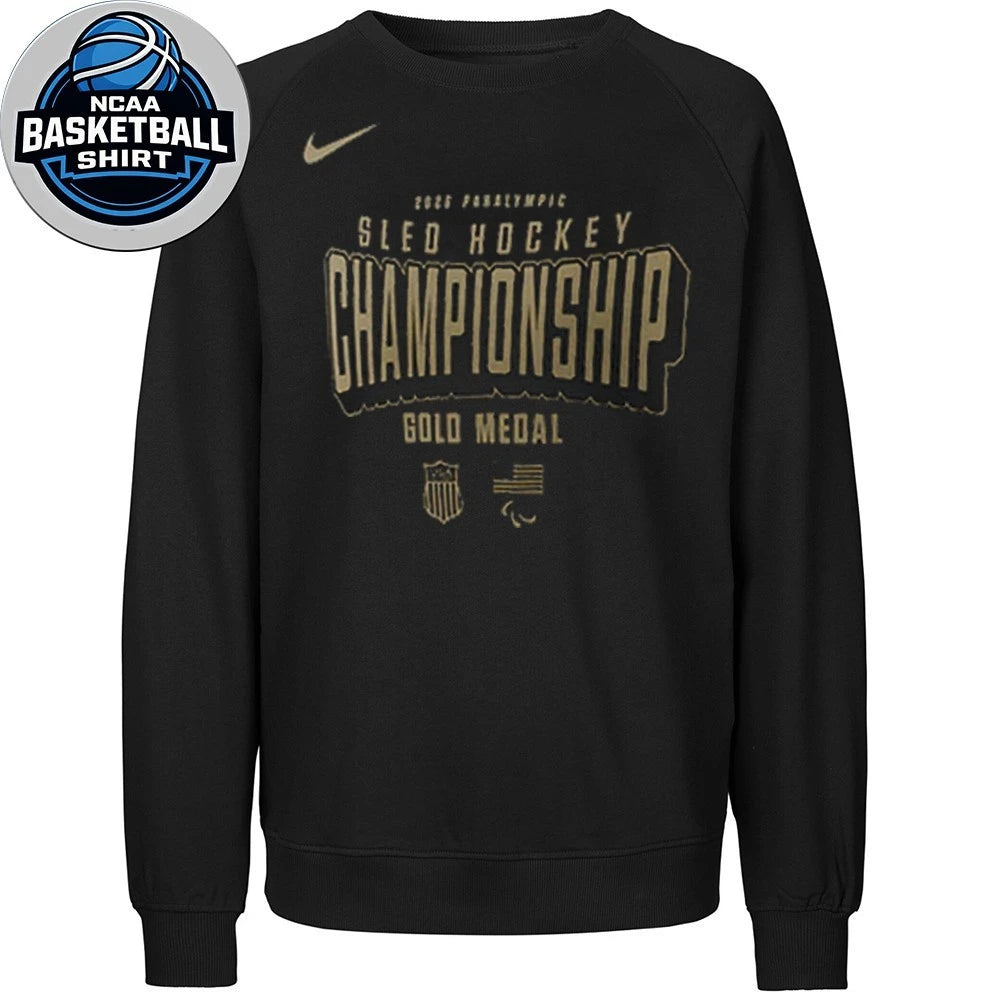 2026 U. S. Paralympic Sled Hockey Team Championship Logo Shirt