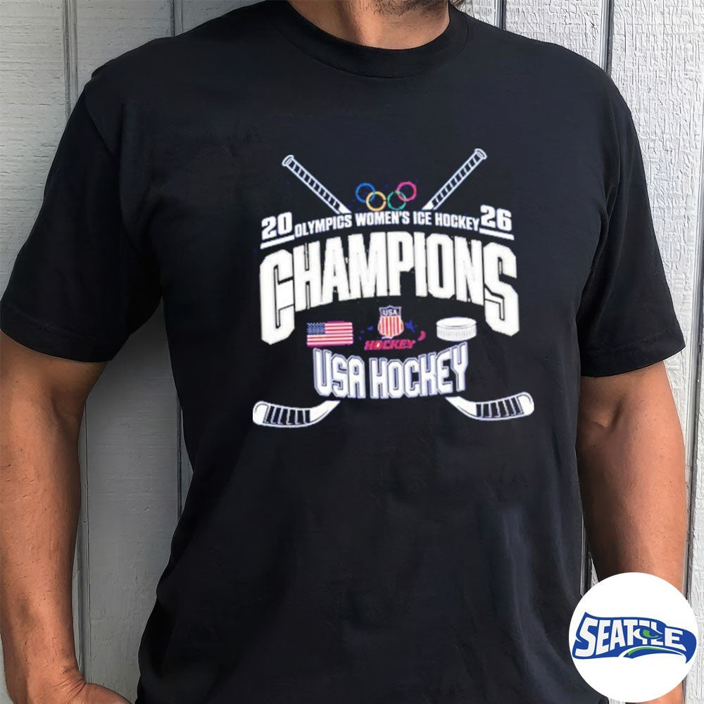 2026 USA Women’s Ice Hockey Team 2x Champions Milan Cortina Winter Olympics shirt