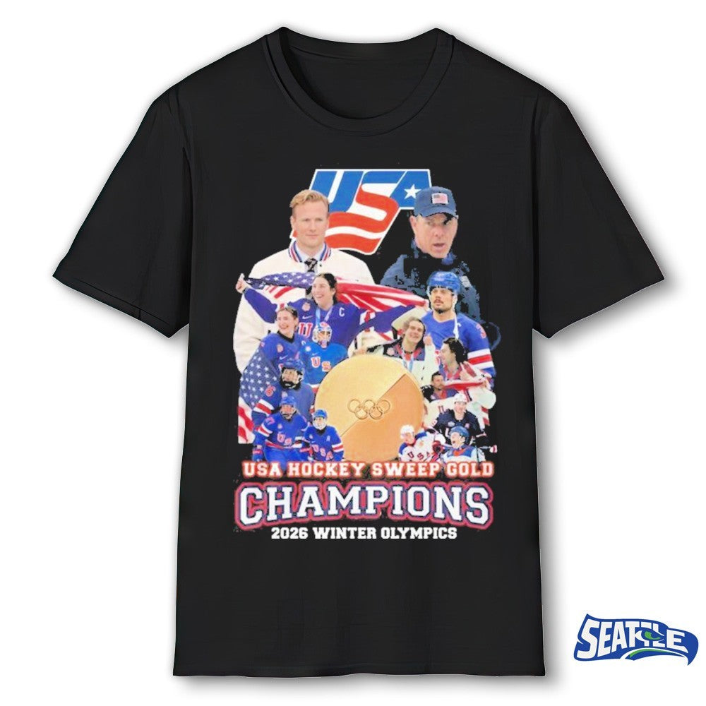2026 Winter Olympics Games USA Hockey Sweep Gold Champions shirt