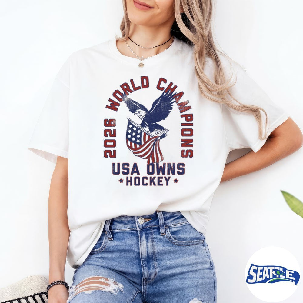 2026 Winter Olympics USA World Champions USA Owns Hockey shirt