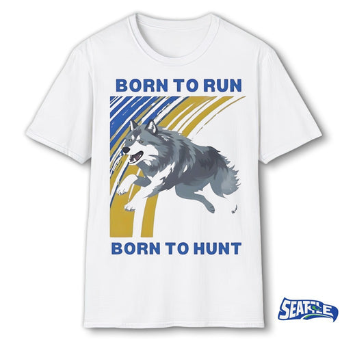 2026 Wolf Born To Run Born To Hunt Painting shirt