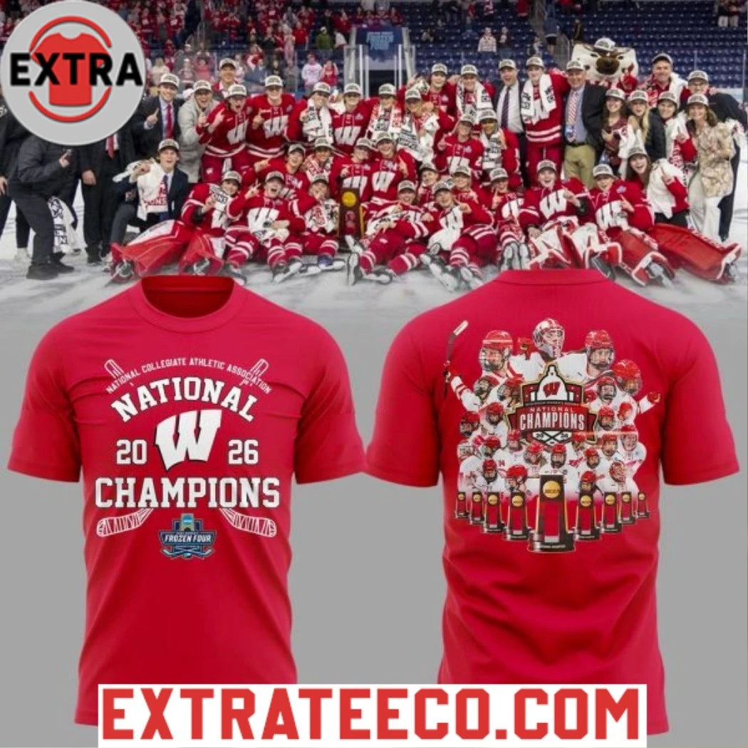 2026 Women’s Hockey National Champions Wisconsin Badgers Shirts