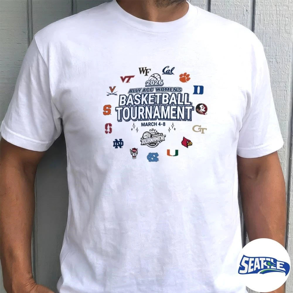 2026 Ally ACC Women’s Basketball Tournament March 4-8, 2026 All Teams shirt