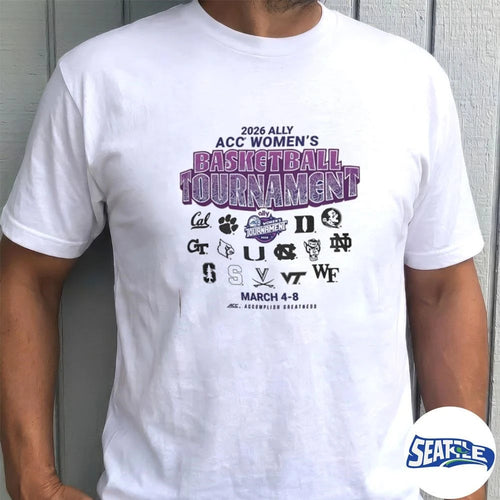 2026 Ally ACC Women’s Basketball Tournament March 4-8, 2026 All Teams Logos shirt
