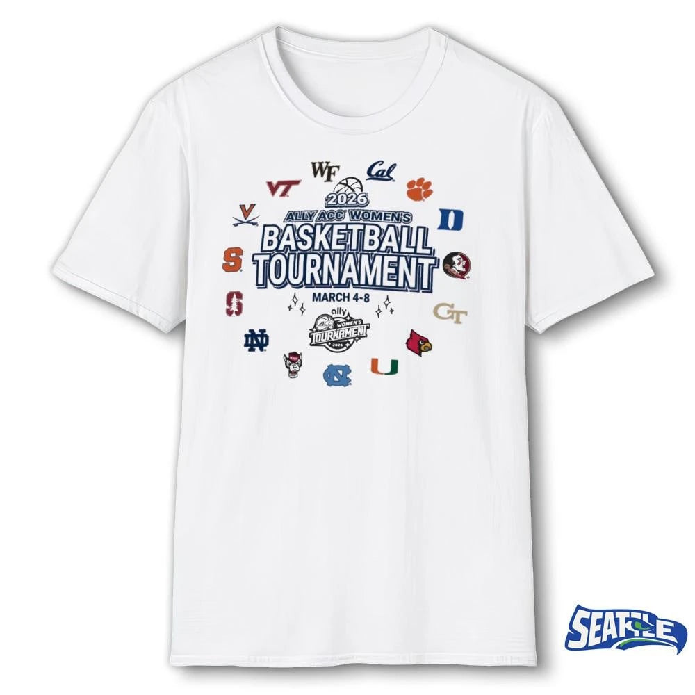 2026 Ally ACC Women’s Basketball Tournament March 4-8, 2026 All Teams shirt