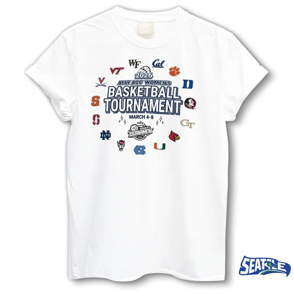 2026 Ally ACC Women’s Basketball Tournament March 4-8, 2026 All Teams shirt