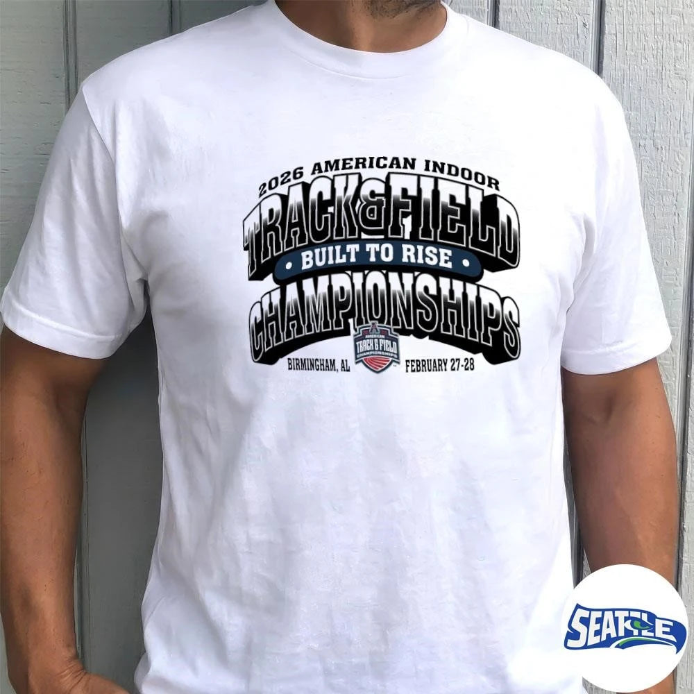 2026 American Athletic Indoor Track Built To Rise And Field Birmingham, Al Championships February 27-28 shirt