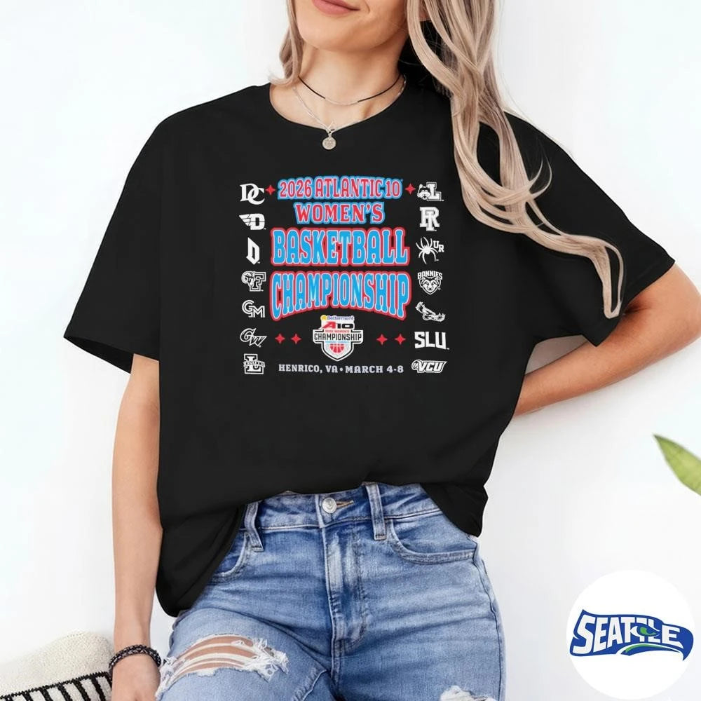 2026 Atlantic 10 Women’s Basketball Championship March 4-8, 2026, in Henrico, Virginia shirt