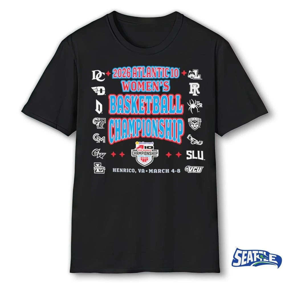 2026 Atlantic 10 Women’s Basketball Championship March 4-8, 2026, in Henrico, Virginia shirt