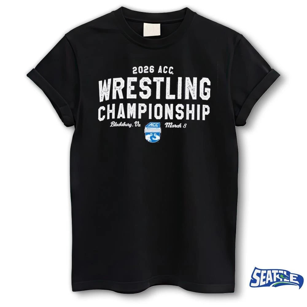 2026 Atlantic Coast Conference Wrestling Championships – Champion Blacksburg, VA March 8 shirt