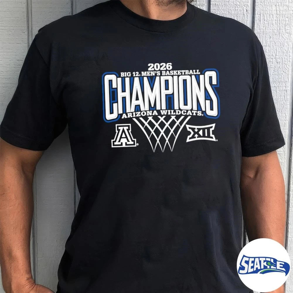2026 Big 12 Men’s Basketball Regular Season Champions Arizona Wildcats shirt