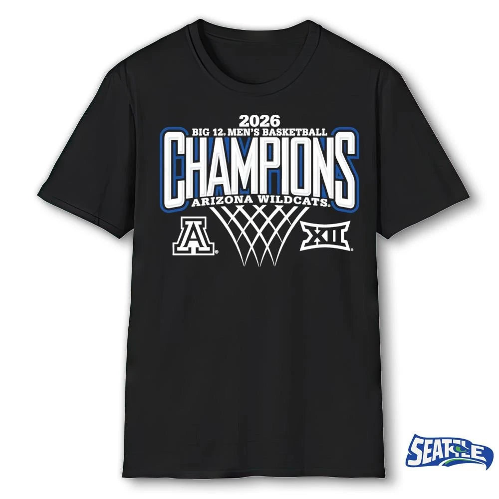 2026 Big 12 Men’s Basketball Regular Season Champions Arizona Wildcats shirt