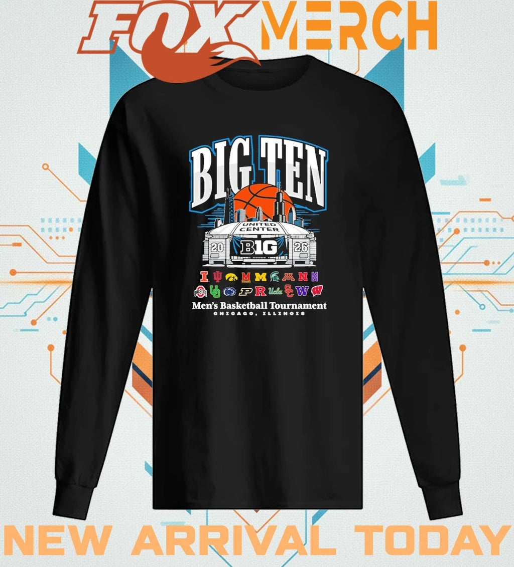 2026 Big Ten United Center Men’s Basketball Tournament Chicago, Illinois t-shirt