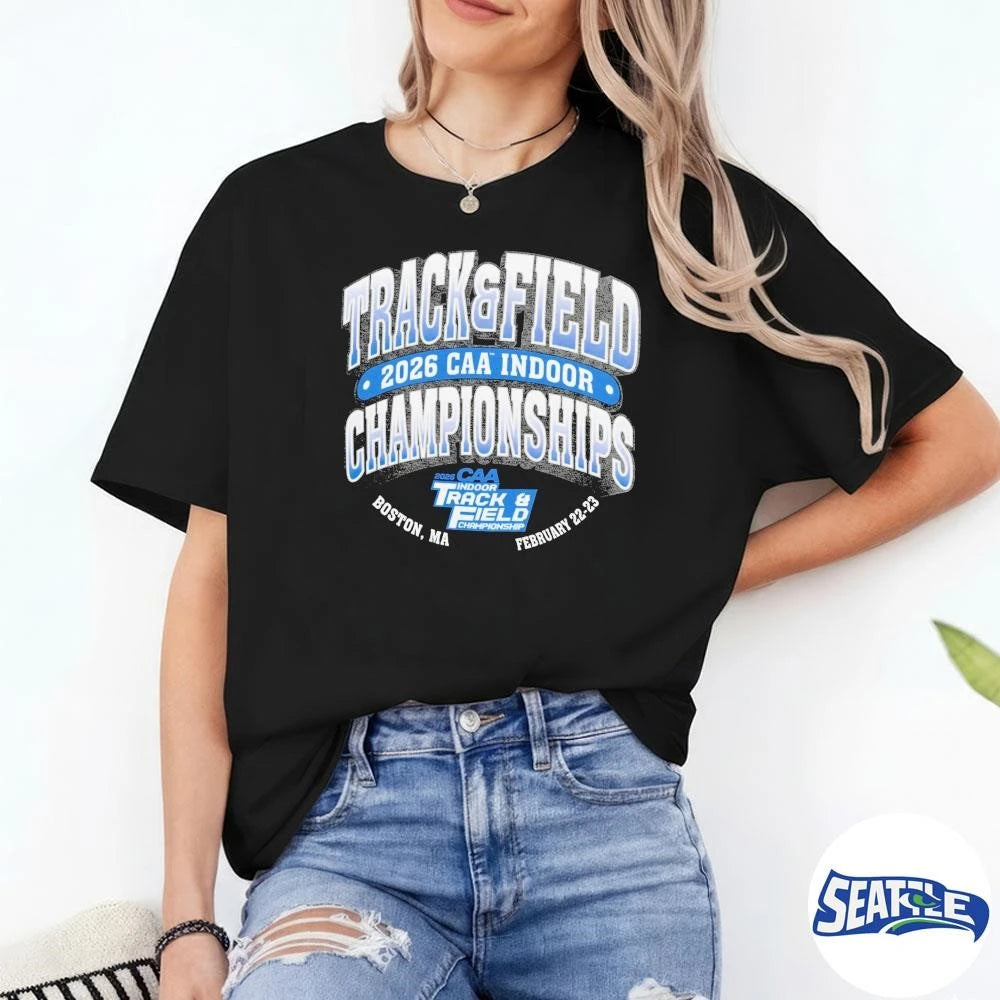 2026 CAA Indoor Track &amp; Field Championships Boston, MA February 22-23 shirt