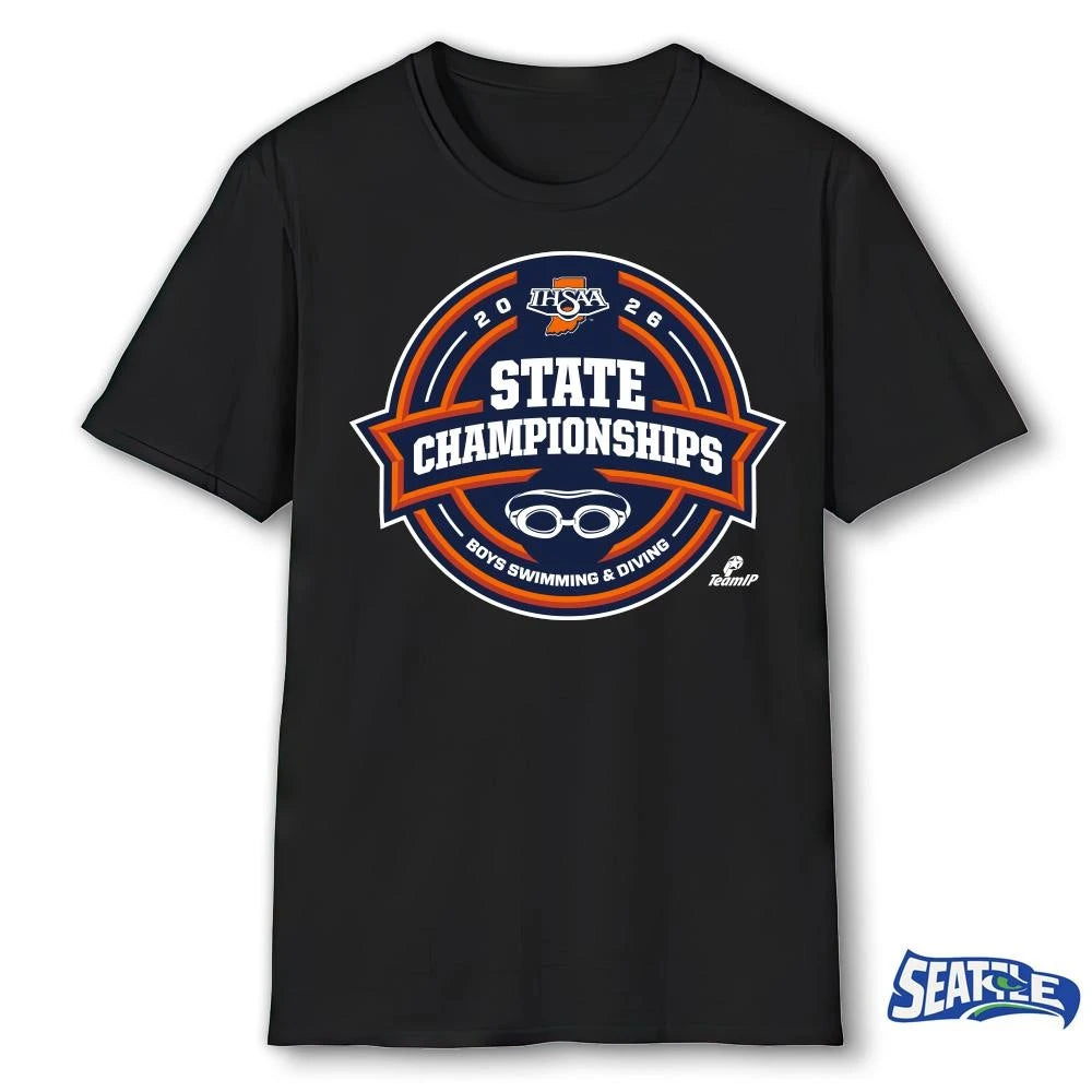 2026 IHSAA Boys Swimming and Diving State Championships Logo shirt