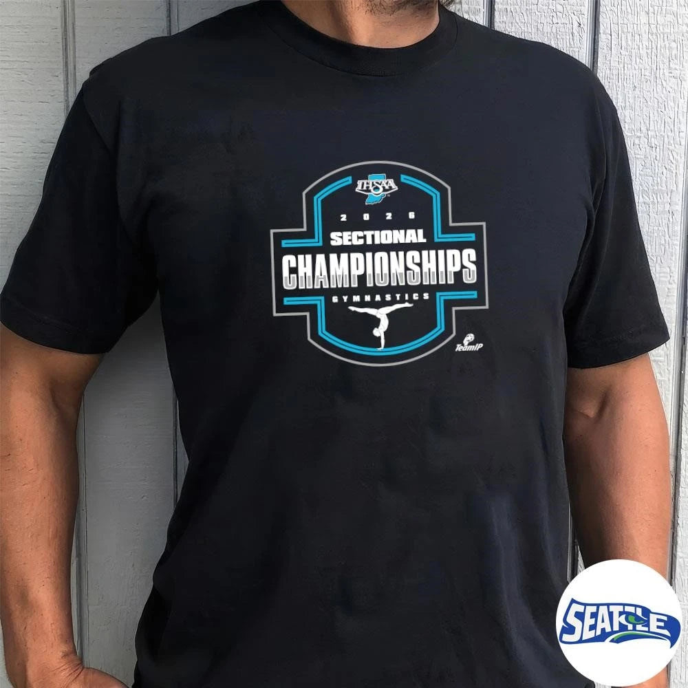 2026 IHSAA Gymnastics Sectional Championships Logo shirt
