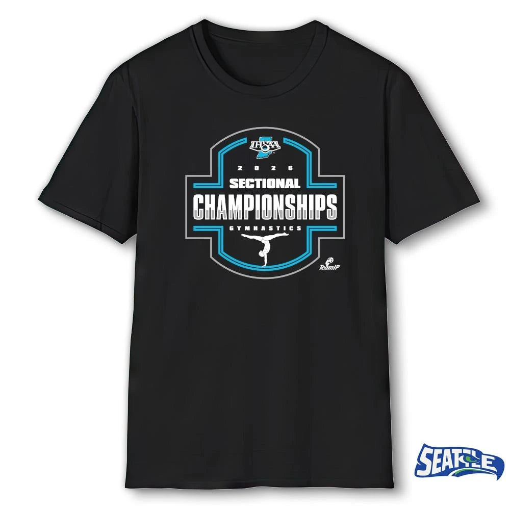 2026 IHSAA Gymnastics Sectional Championships Logo shirt