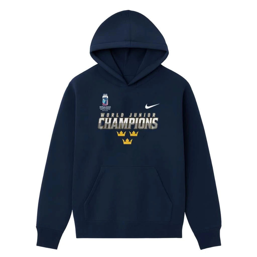 2026 IIHF World Junior Champions Sweden National Ice Hockey Team Shirt
