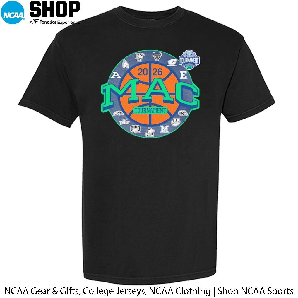 2026 MAC Basketball Tournament 13 Teams T-Shirt