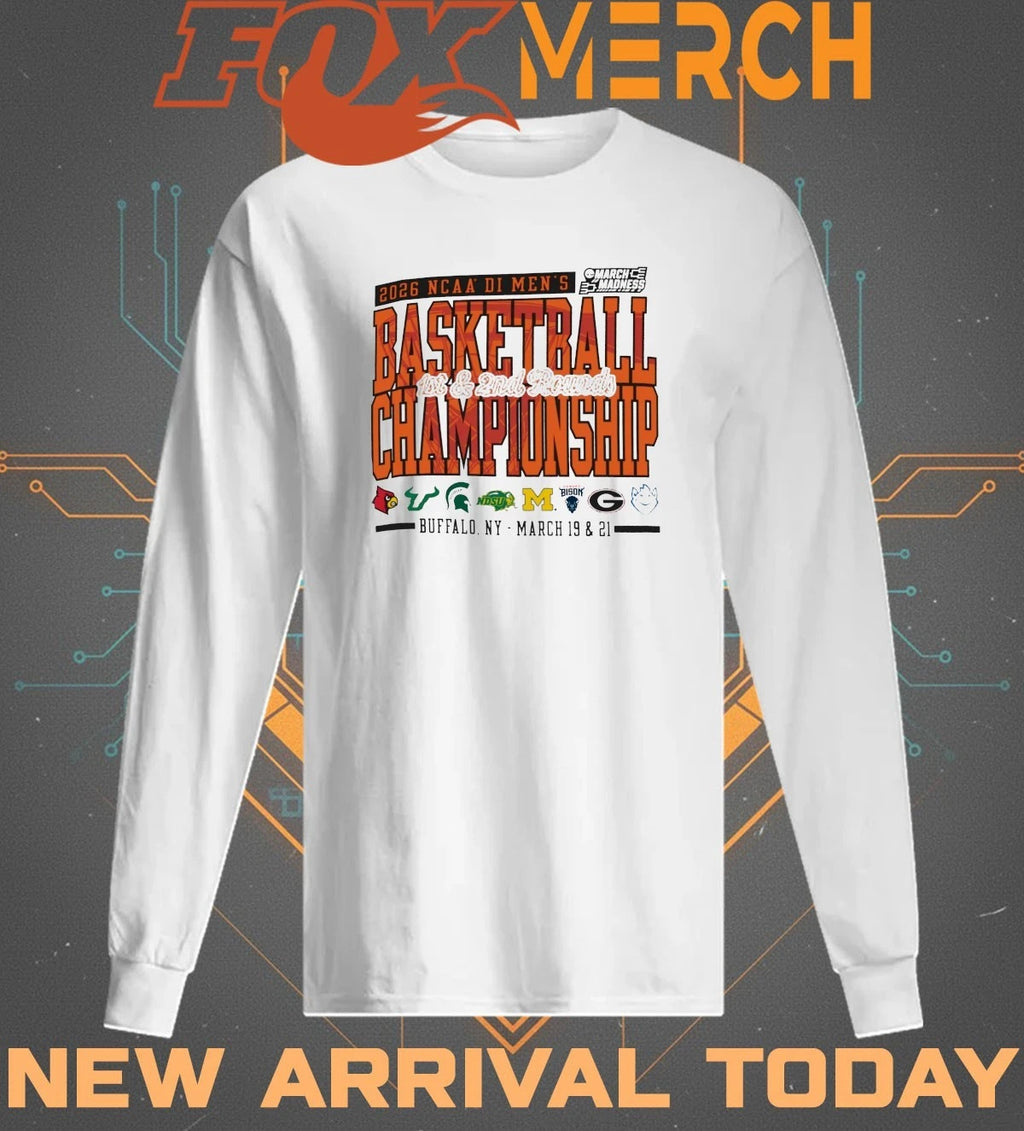 2026 NCAA DI Men’s Basketball Championship 1st &amp; 2nd Rounds Buffalo, NY march 19 &amp; 21 t-shirt