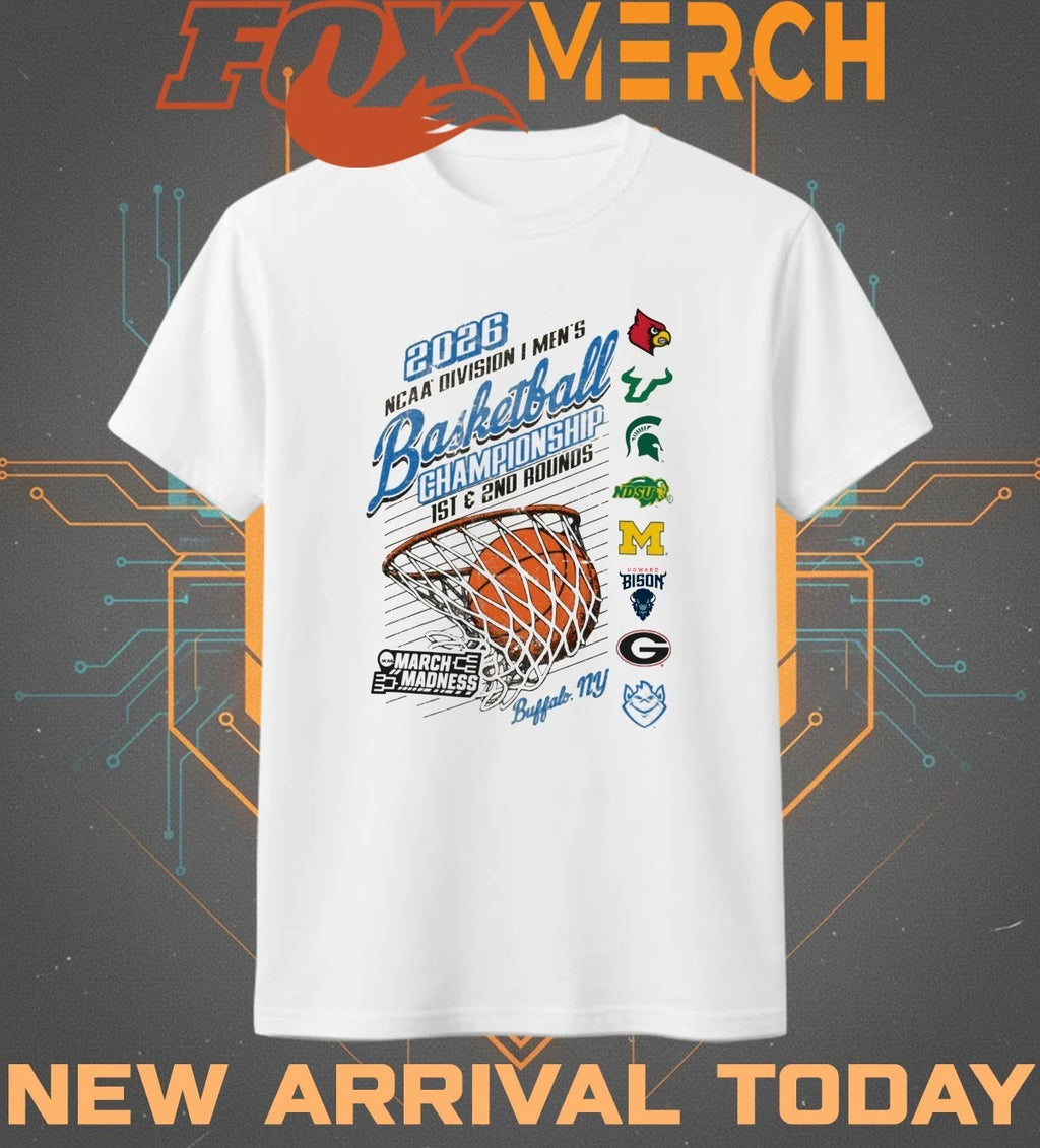 2026 NCAA DI Men’s Basketball Championship 1st &amp; 2nd Rounds Buffalo t-shirt