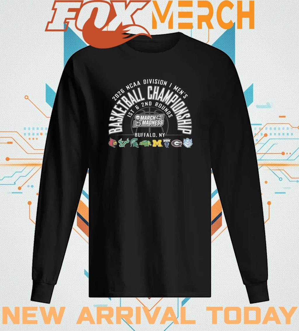 2026 NCAA DI Men’s Basketball Championship 1st &amp; 2nd Rounds March Madness t-shirt