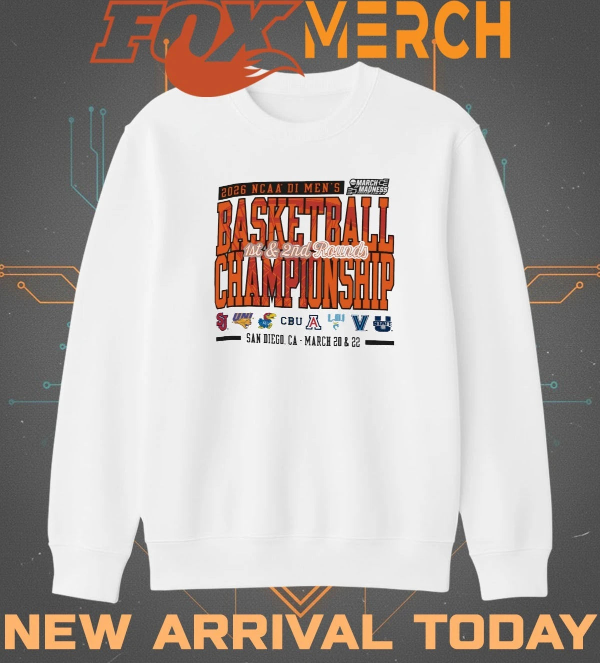 2026 NCAA DI Men’s Basketball Championship 1st &amp; 2nd Rounds San Diego, CA march 20 &amp; 22 t-shirt