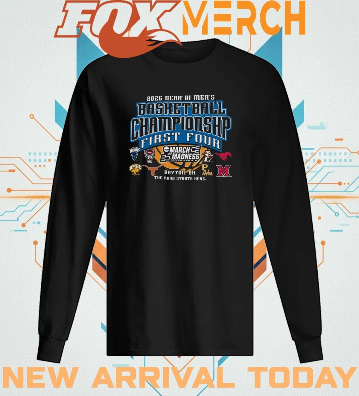 2026 NCAA DI Men’s Basketball Championship First Four March Madness Dayton, OH The Road Starts Here shirt