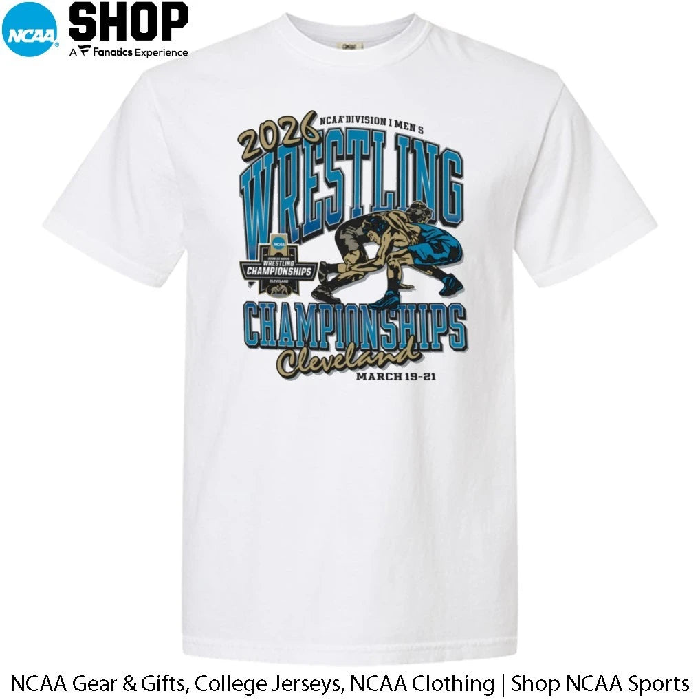 2026 NCAA DI Men’s Wrestling Championships Cleveland March 19-21 T-Shirt