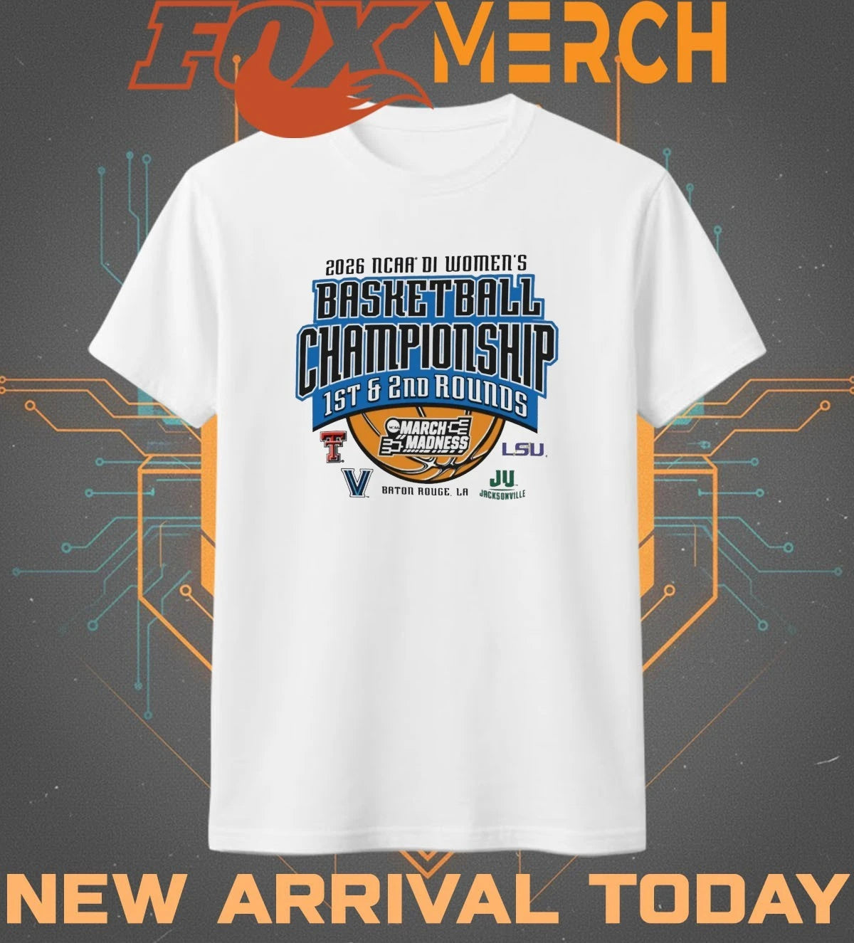 2026 NCAA DI Women’s Basketball Championship 1st &amp; 2nd Rounds March Madness Baton Rouge, LA t-shirt
