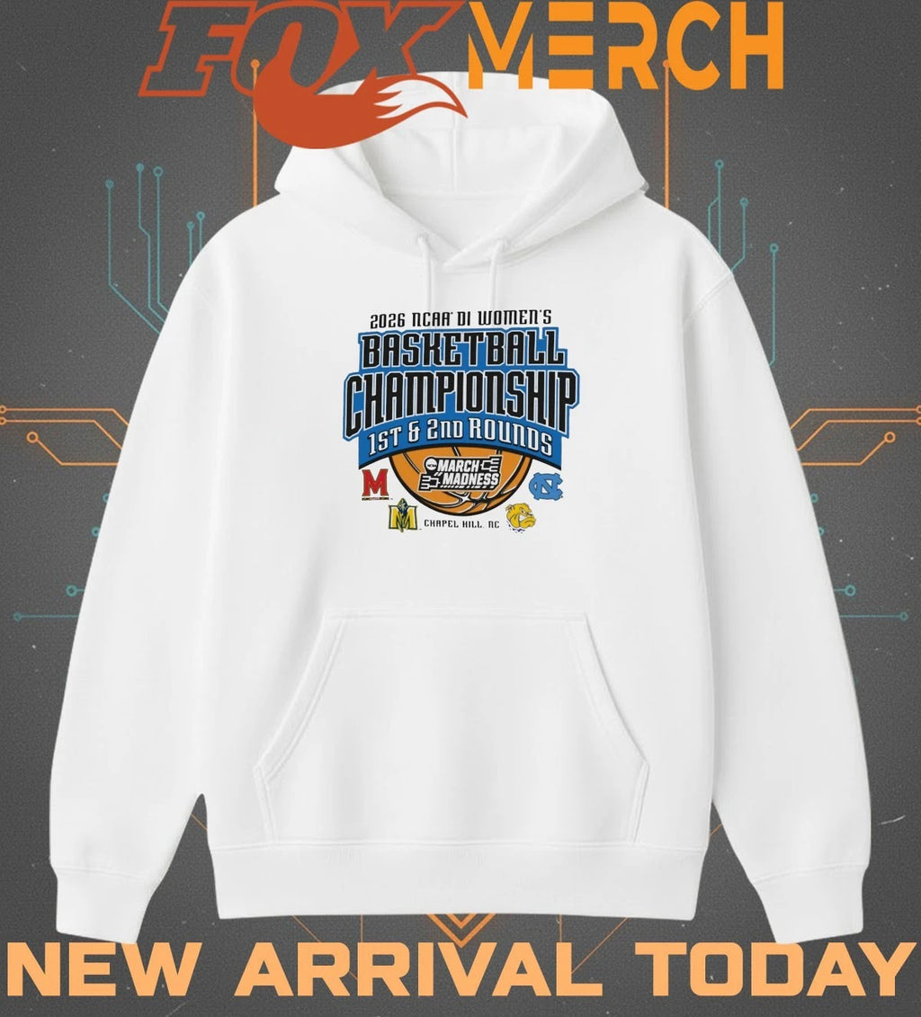 2026 NCAA DI Women’s Basketball Championship 1st &amp; 2nd Rounds March Madness Chapel Hill, NC t-shirt