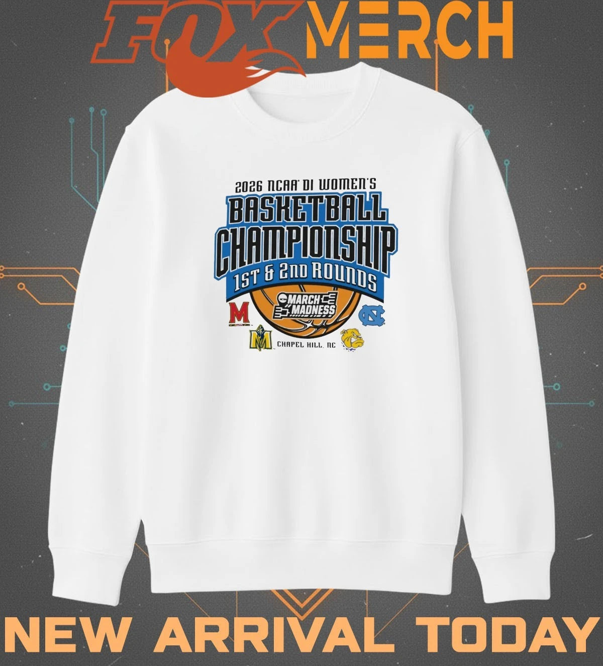 2026 NCAA DI Women’s Basketball Championship 1st &amp; 2nd Rounds March Madness Chapel Hill, NC t-shirt