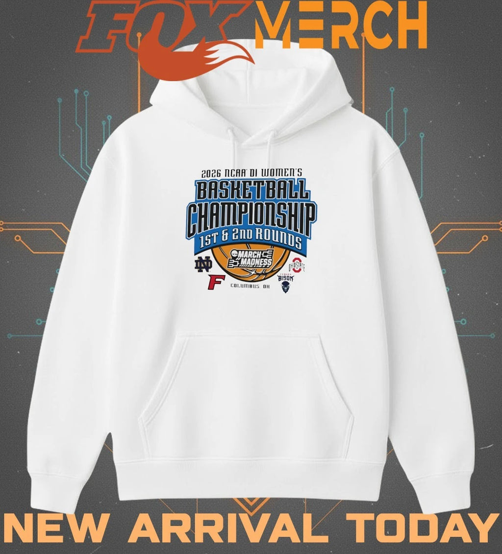 2026 NCAA DI Women’s Basketball Championship 1st &amp; 2nd Rounds March Madness Columbus, OH t-shirt