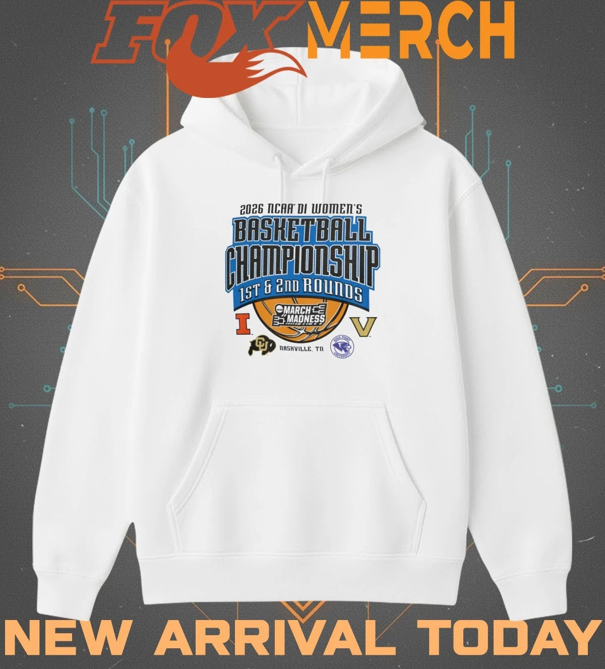 2026 NCAA DI Women’s Basketball Championship 1st &amp; 2nd Rounds March Madness Nashville, TN t-shirt