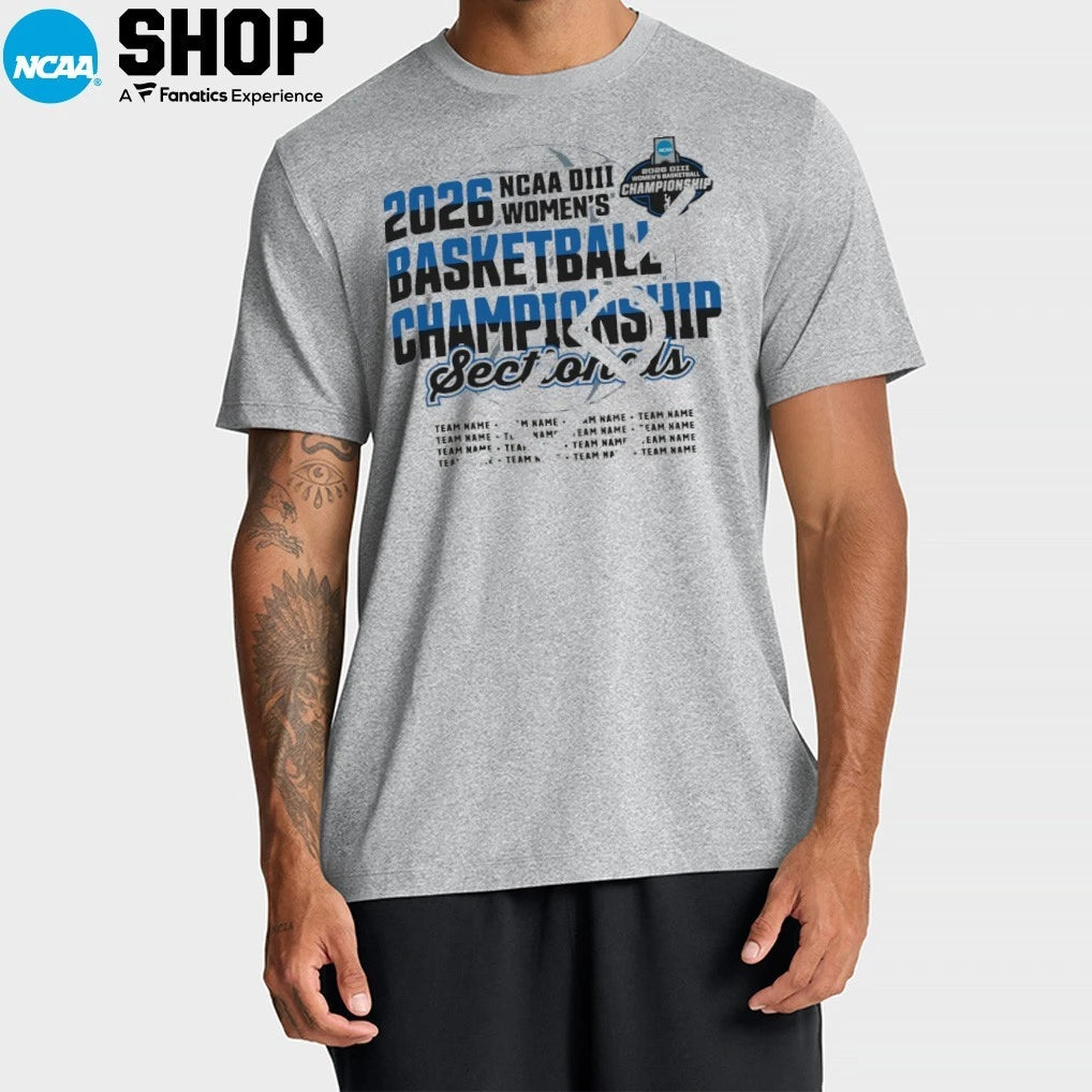 2026 NCAA DIII Women’s Basketball Champions Sectionals T-Shirt