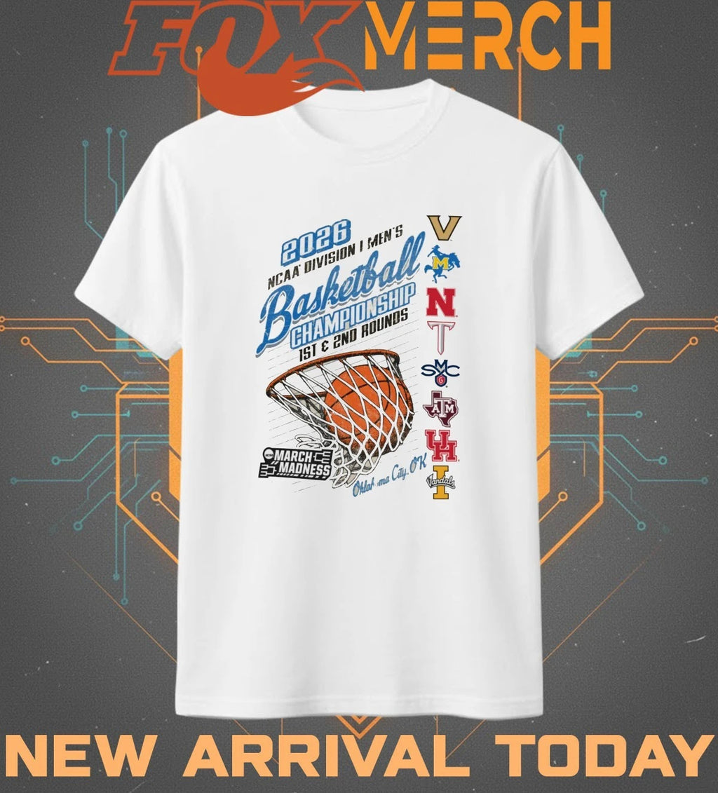 2026 NCAA Division I Men’s Basketball Championship 1st &amp; 2nd Rounds Oklahoma City, Ok t-shirt