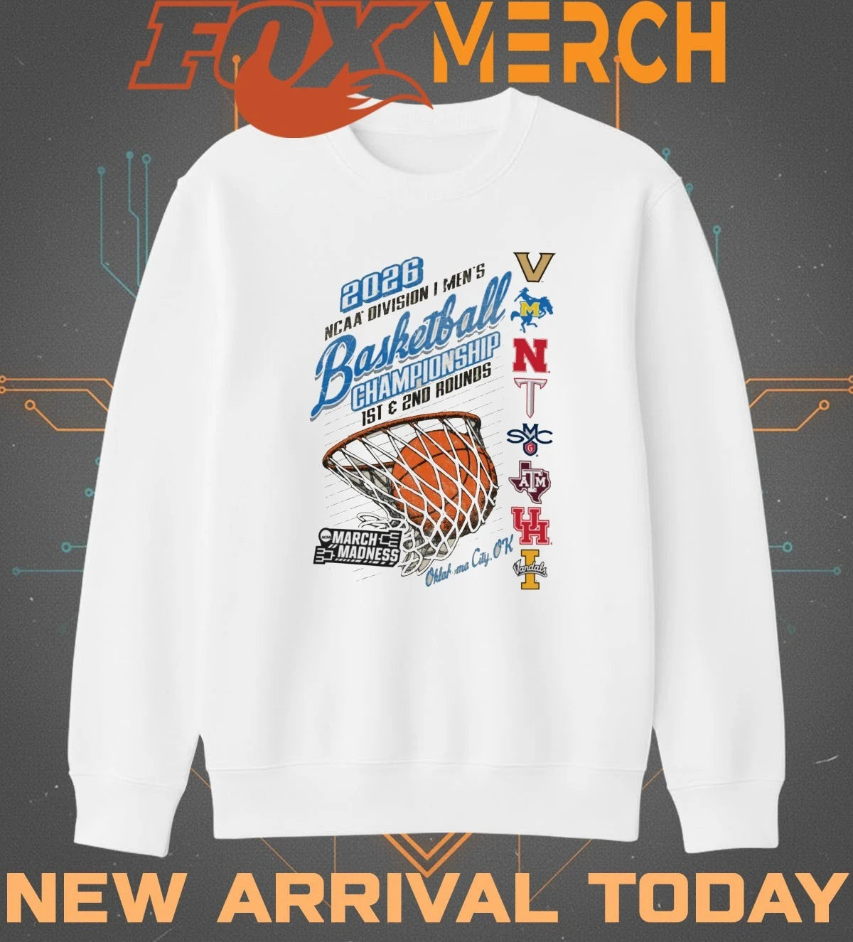 2026 NCAA Division I Men’s Basketball Championship 1st &amp; 2nd Rounds Oklahoma City, Ok t-shirt