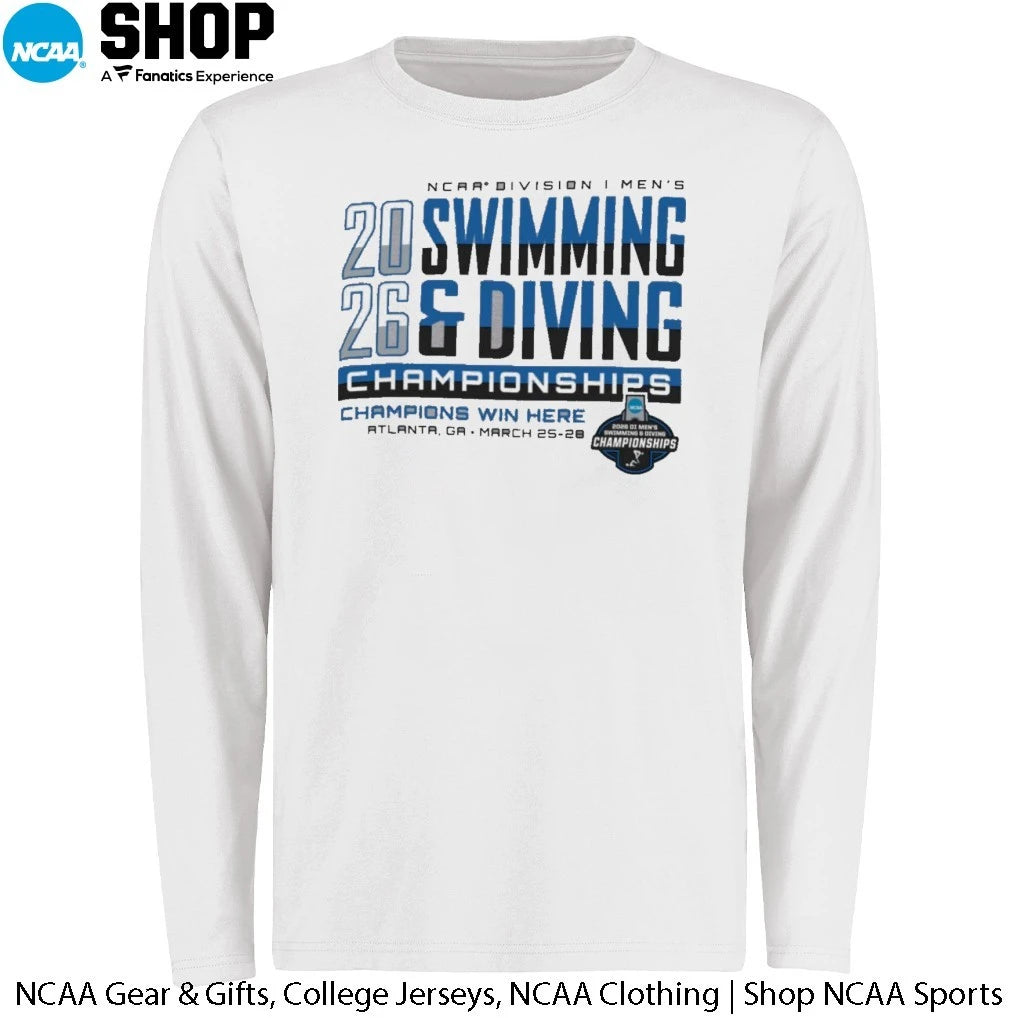 2026 NCAA Division I Men’s Swimming and Diving Championships Champions Win Here Atlanta Ga March 25-28 T-Shirt