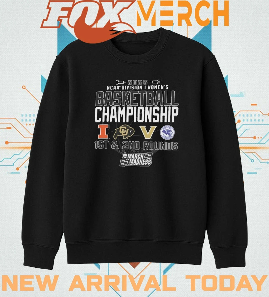 2026 NCAA Division I Women’s Basketball Championship 1st &amp; 2nd Rounds Nashville, TN shirt