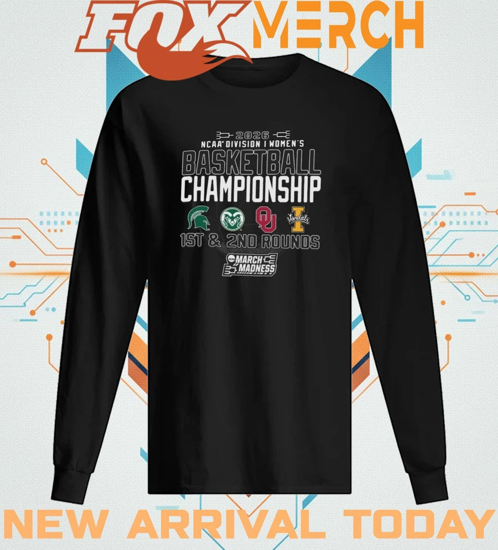 2026 NCAA Division I Women’s Basketball Championship 1st &amp; 2nd Rounds Norman, OK shirt