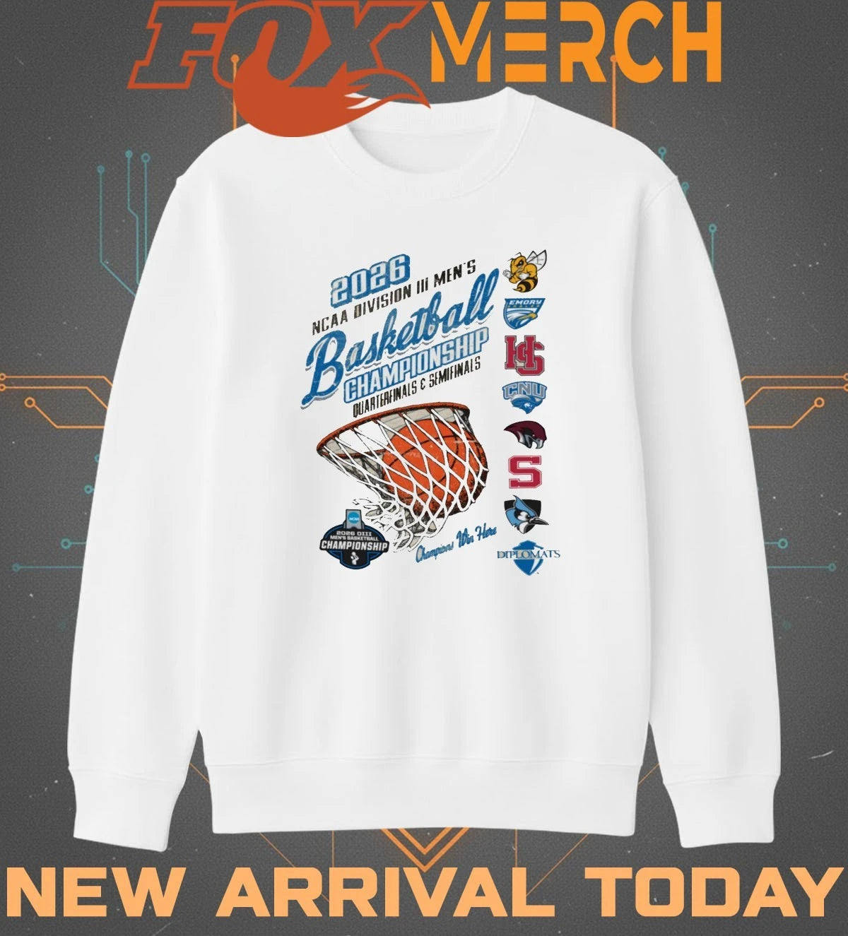 2026 NCAA Division III Men’s Basketball Championship Quarter Finals and Semifinals t-shirt