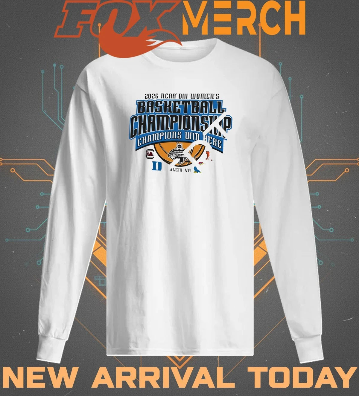 2026 NCAA Division III Women’s Basketball Championship 4 teams t-shirt